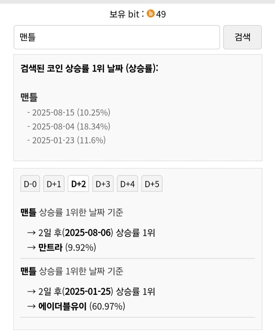 코인톡 함께오른 코인 보니까