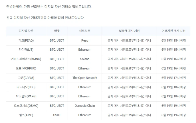 업비트 원화상장 후보코인