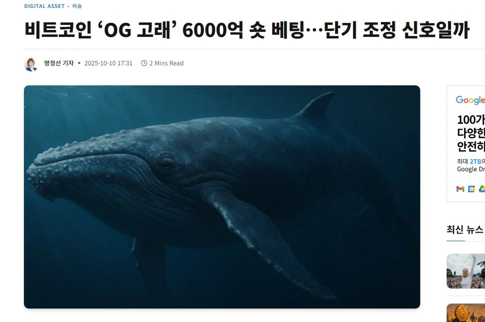 고래가 던져서 그런가