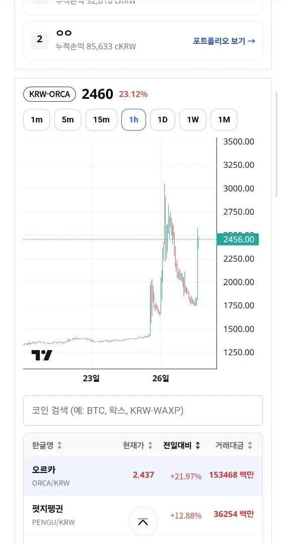 오르카 2차 펌핑 가즈아
